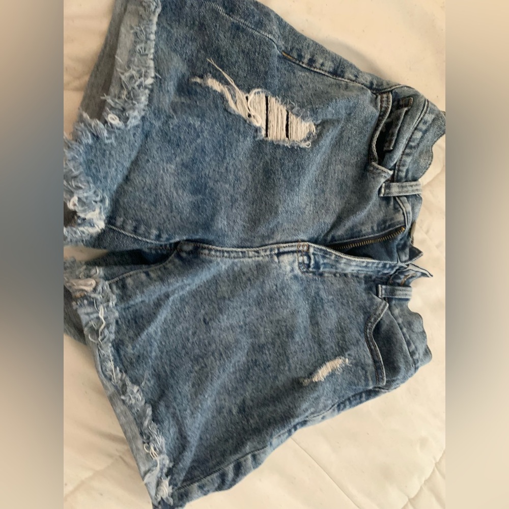boyfriend jean shorts
